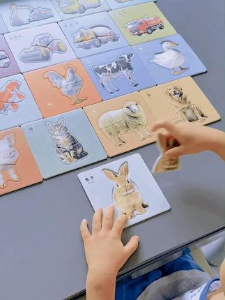 启蒙拼图儿童益智早教玩具入门级女孩宝宝男孩积木实物拼图 #实物拼图 #积木拼图 #积木 #儿童手工 #儿童益智
