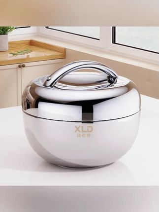 项老爹苹果保温饭盒上班族不锈钢圆形便当盒小学生早餐专用带饭#保温饭盒 #上班族便当盒 #小学生饭盒 #苹果饭盒 #带饭神器