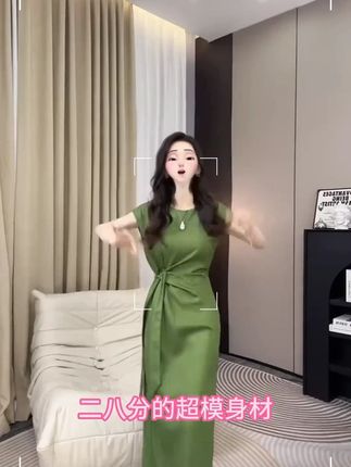 收腰显瘦连衣裙#夏季穿搭 #小众设计感 #显瘦减龄穿搭 #连衣裙 #高级感穿搭