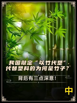 我国敲定“以竹代塑”,代替塑料的为何是竹子?背后有三点深意! #竹子#塑料#植物#生活科普#科技改变生活