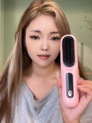 #恒温直发梳 #多功能直发梳 #直发梳直发卷两用