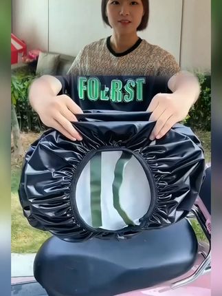 电动车的座垫上装上一个这样的保护套,就不怕开裂,脱皮,渗水了 #电动车座套 #电动车