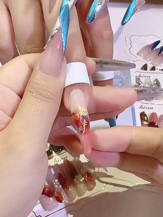 甜甜的糖果亮片胶 糖果幻想 #美甲 #美甲分享 #美甲教程 #美甲亮片胶 #美甲亮片