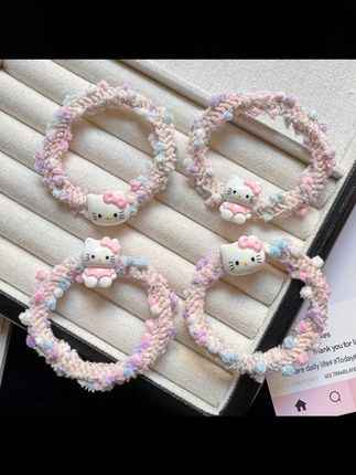 可可爱爱的糖豆KT发圈,我的好朋友从来不会让我羡慕别的#发圈 #少女心 #发绳 #好物推荐 #好物推荐