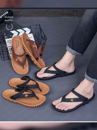 男士凉鞋夏季必备户外开车沙滩都合适软胶材质耐磨防滑人字拖设计舒适又自在夏日出行好选择, #男士防滑耐磨凉拖鞋 #男士凉鞋 #沙滩凉鞋 #人字拖 #夏季凉鞋