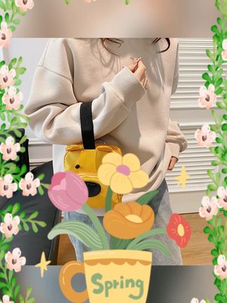#卡通补丁包 #狗狗零钱包 #学生手拿包 #手机小包 #百搭女包 补丁小包包女新款狗狗零钱手提包卡通可爱学生手拿手机包百搭