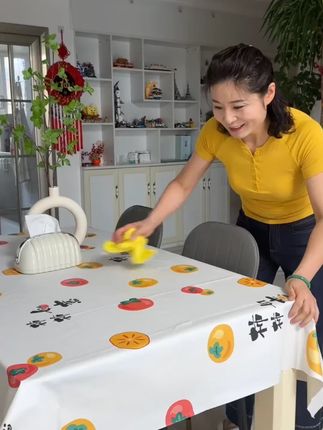 2024新款高级轻奢桌布防水防油防烫免洗PVC简约餐桌布桌布茶几布#桌布