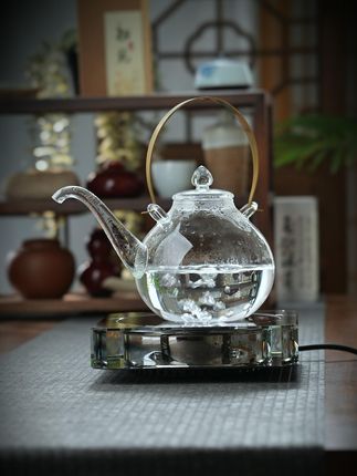 可明火家用泡茶煮茶壶高硼硅加厚玻璃铜把提梁壶围炉养生煮茶壶 #器物之美 #茶生活 #茶器之美 #茶具好物推荐 #烧水壶