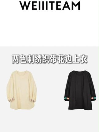 WEIIITEAM “繁花如梦”两色刺绣织带花边上衣 #魏婷 #大码女装120斤到220斤 #短袖t恤 #早秋新品 #胖mm穿搭