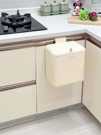 厨房垃圾桶壁挂式大容量带盖台面悬挂式厨余免弯腰厨余垃圾收纳桶#厨房垃圾桶 #壁挂式垃圾桶 #厨余收纳 #家居好物 #垃圾收纳