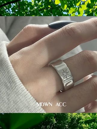 封印*六芒星 | 925纯银戒指女 小众设计ins冷淡风帅酷日韩单指环 #饰品搭配 #网红爆款饰品 #配饰分享