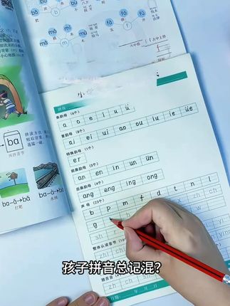 #小学拼音  #纸幼小衔接  #一年级字母表  #声母  #韵母