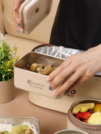 可以分开装饭菜的饭盒,保温持久,不洒不漏#保温饭盒 #饭盒推荐 #上班带饭 #便当盒 #好物推荐🔥