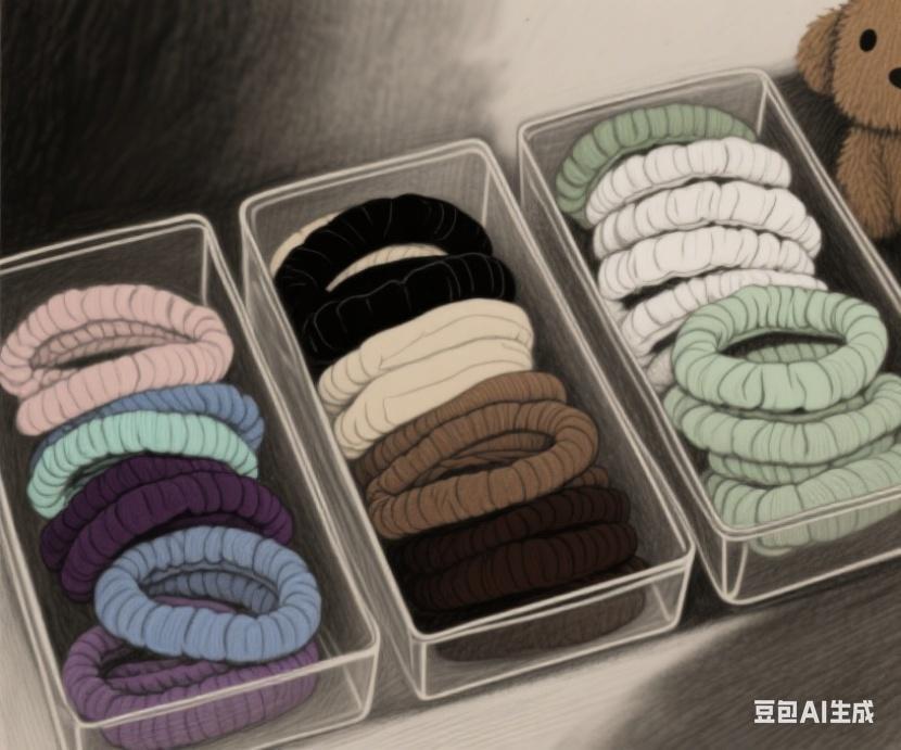 柔软高弹力高马尾发绳皮筋