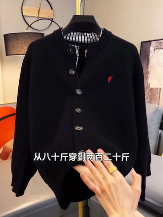 假两件外套 不起球 没静电,千鸟格外套#毛衣 #百搭毛衣 #假两件