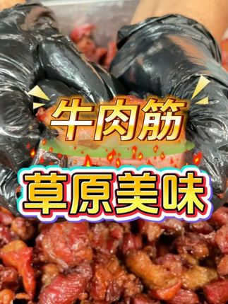 有没有人和我一样,吃牛肉筋怕塞牙?#牛肉筋 #追剧小零食 #内蒙美食 #好吃到停不下来