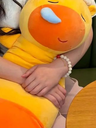 #抱枕 【吐司】打呼水豚噜噜床上睡觉圆柱夹腿抱枕毛绒玩具公仔七夕礼物#睡觉抱枕 #毛绒玩具 #水豚噜噜 #水豚噜噜玩偶