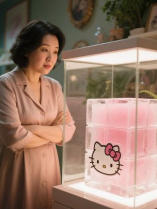 HelloKitty冰格模具食品级硅胶冰格模具家用食品级辅食冰块储存盒