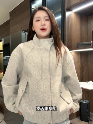 新款痞帅男装潮牌拼接休闲拉链立领针织夹克#慵懒风穿搭 #时尚单品 #品质男装#高级感穿搭#穿出高级感