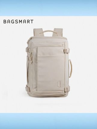 BAGSMART大容量双肩包随行仓背包女旅行包出差男士商务电脑包旅游 #BAGSMART双肩包 #大容量 #随行仓设计 #男女通用 #旅行商务
