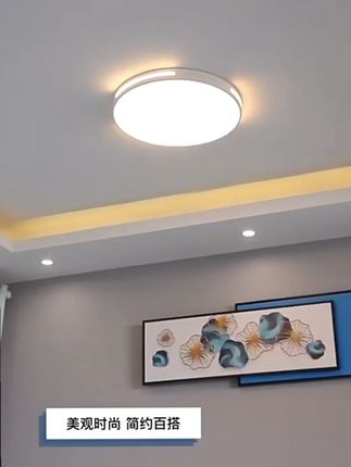 超薄护眼led长方形吸顶灯客厅灯简约现代卧室灯大气圆形房间灯