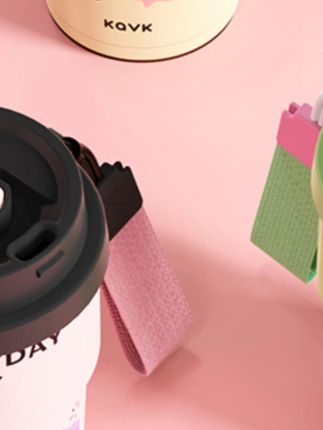 #k总 推荐正品卡维可保温杯糖糖可爱女生不锈钢咖啡杯可直饮陶瓷吸管水杯#水杯 #保温杯 #不锈钢水杯 #咖啡杯