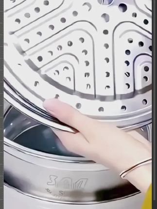 #在抖音上买的好东西 家用蒸盘不锈钢蒸架蒸篦子圆形蒸屉蒸包子饺子高脚蒸格蒸锅隔层 #蒸架