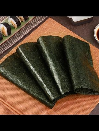 寿司海苔大片50张专用a级做紫菜包饭 团材料食材家用儿童爱吃香脆 #海苔碎拌饭 #海苔拌饭 #海苔 #夹心海苔 #紫菜包饭