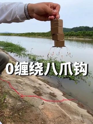 白鲨鲢鳙大盘钩 海竿翻板钩 新型加大加长子线爆炸钩方块饵专用钩八爪钩 #浮钓鲢鳙   #翻板钩   #爆炸钩   #鱼钩
