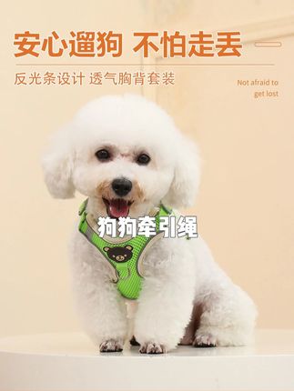 狗狗牵引绳泰迪透气遛狗博美狗链子小型犬胸背式宠物用品 #狗狗牵引绳 #狗狗牵引绳透气 #宠物牵引绳 #牵引绳 #牵引绳推荐