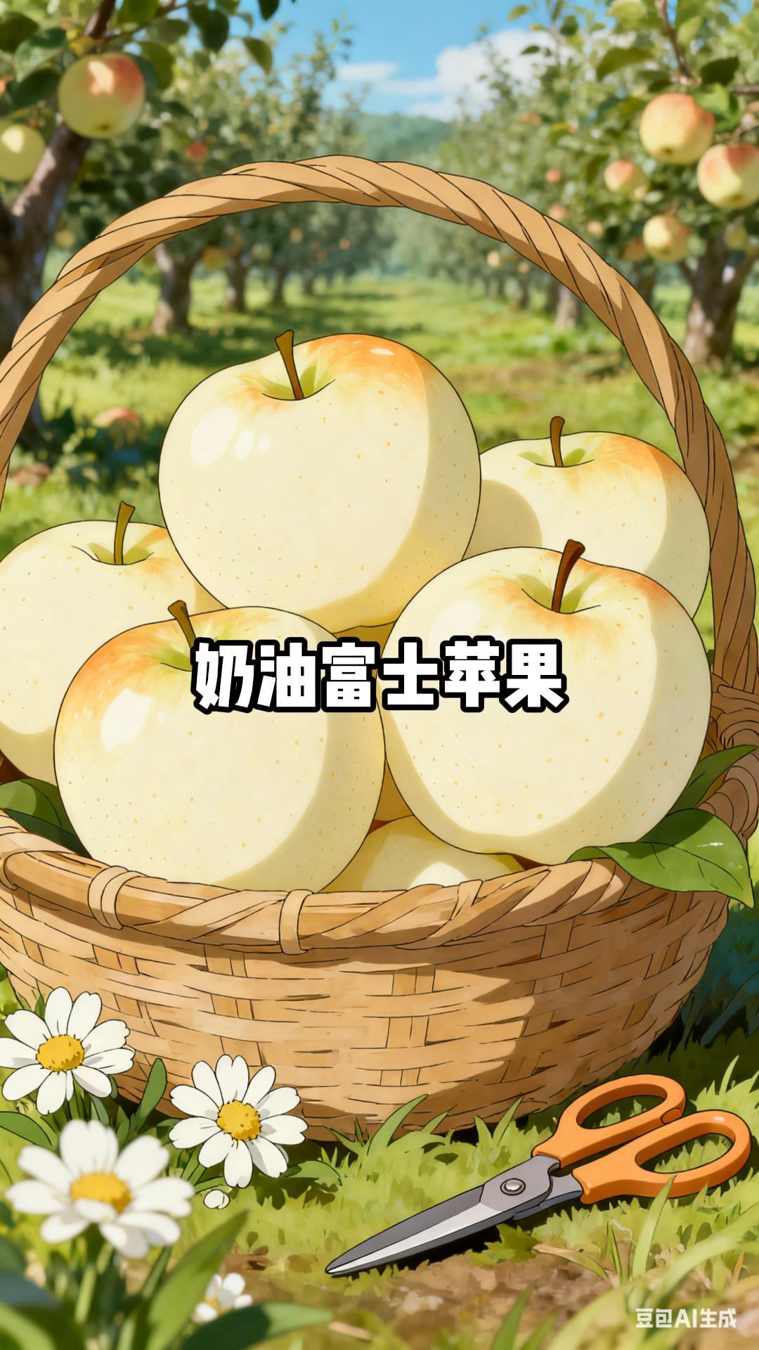 #奶油富士 #奶油富士苹果 #苹果