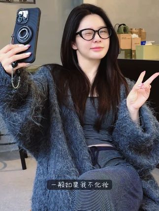 复古黑框猫眼素颜眼镜框方圆脸显瘦超轻网红女可配度数近视防蓝光#必吃榜单  #搬砖挣钱