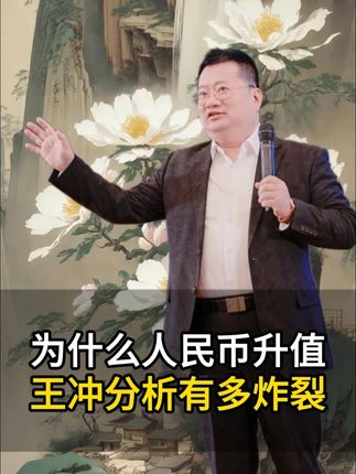 为什么人民币升值王冲分析有多炸裂 #商业思维 #商业模式 #老板思维
