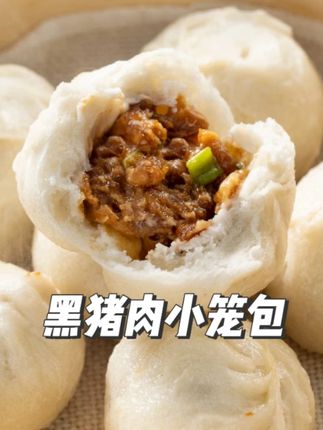 薪笼记【黑猪肉小笼包*12包】手工老面早餐半成品适合老人儿童 #包子推荐 #黑猪肉小笼包 #薪笼记 #手工老面 #营养早餐