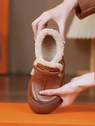 2025新款妈妈鞋冬季女鞋 #乐福鞋 #豆豆鞋 #妈妈鞋