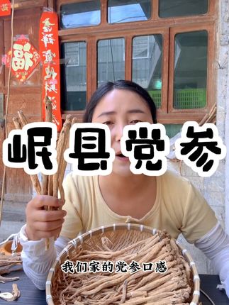 县党参甘肃白条党参岷县:/ 原产地党参段参产地直销无硫党参干 #家乡特产 #我的乡村生活 #中药材 #县党参甘 #热点宝