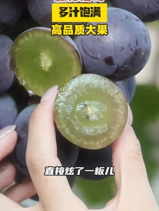 跟乒乓球一样大的葡萄,好甜呀,还是无籽的吃起来就好方便! #无籽葡萄 #乒乓葡萄 #应季水果
