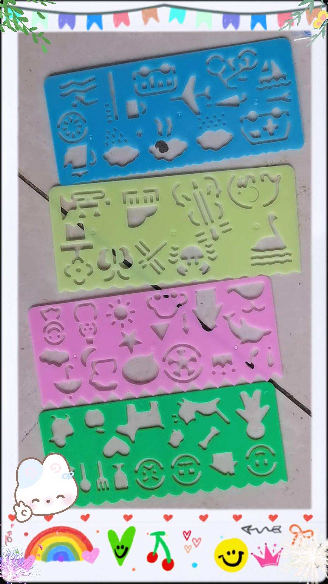 既可以画数学图形,还能画手抄报的#万花尺 7件套 满足孩子绘画需求#儿童绘画 #手抄报 #多功能尺子 #学习用品