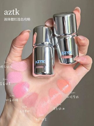 更贴合皮肤的液体腮红,透出来的好气色是AZTK给的! #液体腮红 #甜妹妆容 #妆前妆后