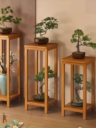 花盆置物架花架子客厅室内绿萝架子家用落地式多层花架新中式花台 #花盆置物架 #花架子 #客厅室内 #绿萝架子 #多层花架