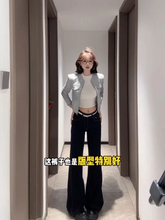 美式高级感休闲宽松百搭牛仔裤女春季新款复古辣妹水洗显瘦直筒裤 #显瘦穿搭 #牛仔裤