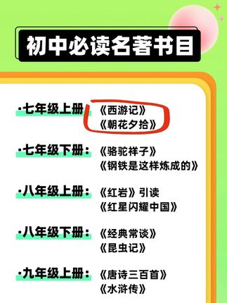 九月份上初一的同学注意了,这两本书是七上语文的必读名著,暑假提前安排起来#西游记 #朝花夕拾 #初中必读名著 #七年级上册
