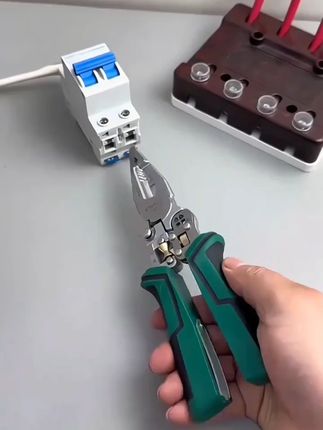 拓森工业级多功能带测电灯折叠剥线钳分线器可调节绕线大开口剪切#剥线钳 #多功能工具 #工业级 #折叠设计 #电线处理
