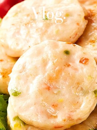 果蔬虾饼160g(每袋/4片) 虾肉含量95%早餐虾排#果蔬虾饼 #果蔬虾饼推荐 #果蔬虾饼早餐半成品