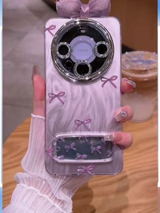 甜美蝴蝶结适用苹果vivo华为oppo小米iPhone16羽纱无边框手机壳#手机壳 #好物推荐🔥