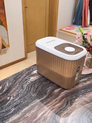 品瑶家用米桶防虫防潮厨房透明推盖大容量杂粮面桶密封米桶储米箱#家用米桶 #防虫防潮米桶 #厨房米桶 #推盖米桶 #大容量米桶