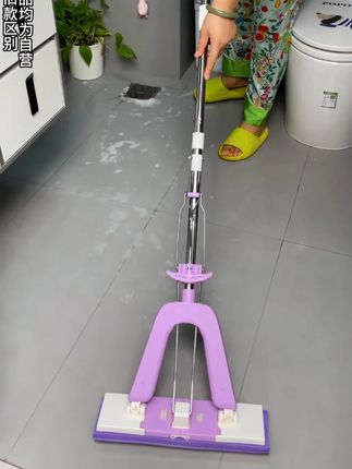 想让拖地更快速?这款胶棉拖把拖面宽大,吸水强还覆盖广 #拖把#胶棉拖把#生活好物