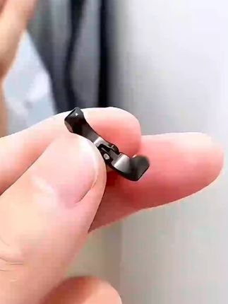 钛钢耳饰 耳骨耳饰耳钉无耳洞耳夹黑色学生党耳骨夹无耳洞耳夹