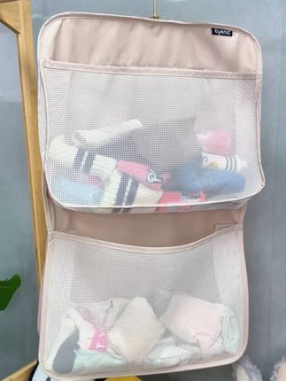 内衣袜子收纳挂袋,衣柜悬挂式置物袋,门后收纳挂墙杂物收纳网兜,方便又好用#收纳挂袋 #收纳网兜 #宿舍好物 M