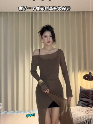 删 可以穿到165斤 超级显瘦 超有设计感的御姐小裙子两件套 #显高显瘦 #性感辣妹 #女人味穿搭 #显瘦搭配 A